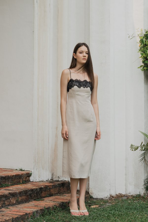 Seraphine Dress in Greige