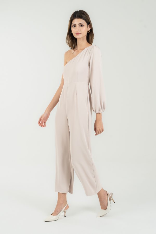 Shelby Jumpsuit in Taupe